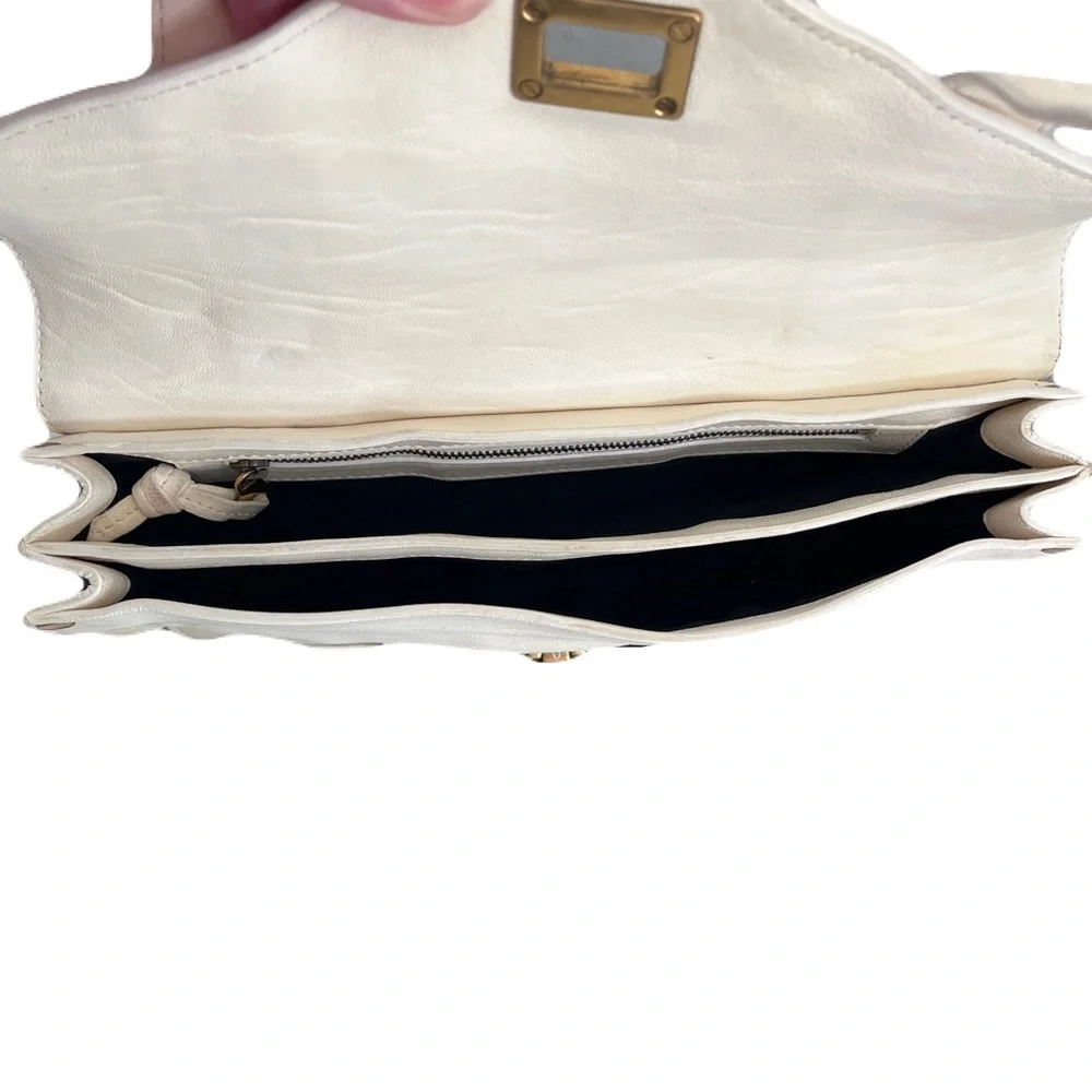 Proenza Schouler Ivory Leather PS1 Pochette Clutch